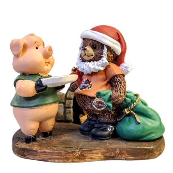 Vintage Harley-Davidson Santa Bear Rides Again Figurine Numbered MINT - Picture 2 of 10